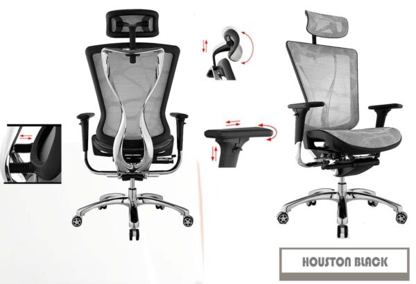 Kursi Kantor Direktur CARRERA HOUSTON BLACK