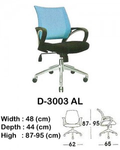 Kursi Kantor (Staff & Sekretaris) Indachi D-3003 AL 2