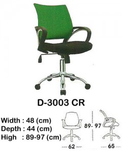 Kursi Kantor (Staff & Sekretaris) Indachi D-3003 CR 2