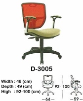 Kursi Kantor (Staff & Sekretaris) Indachi D-3005