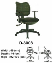 Kursi Kantor (Staff & Sekretaris) Indachi D-3008