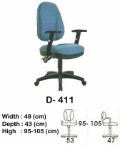 Kursi Kantor (Staff & Sekretaris) Indachi D-411