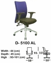 Kursi Kantor (Staff & Sekretaris) Indachi D-5100 AL